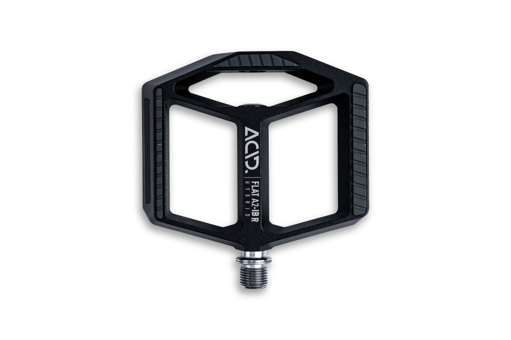 Acid Pedale FLAT A2-IB Hybrid R mit Reflektoren black