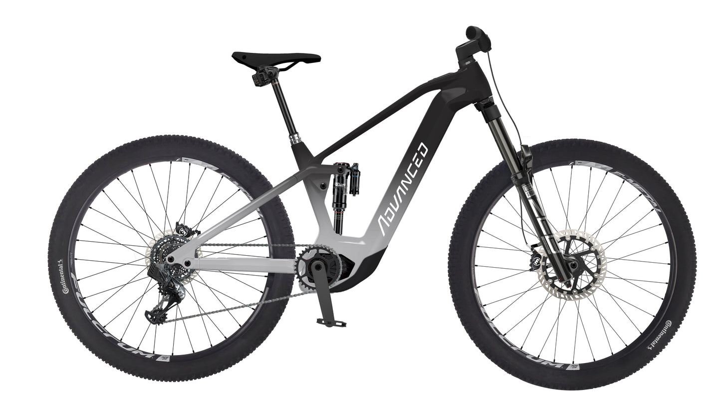 Advanced OFFROAD Race Mtb FS Sparkling Silver Carbon-.