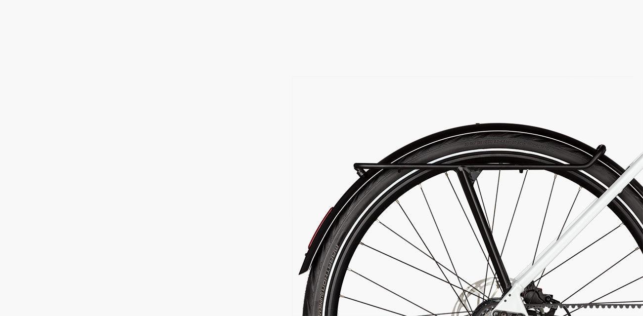 Riese & Müller UBN Six Silent, Fazua 430 Wh pure white.