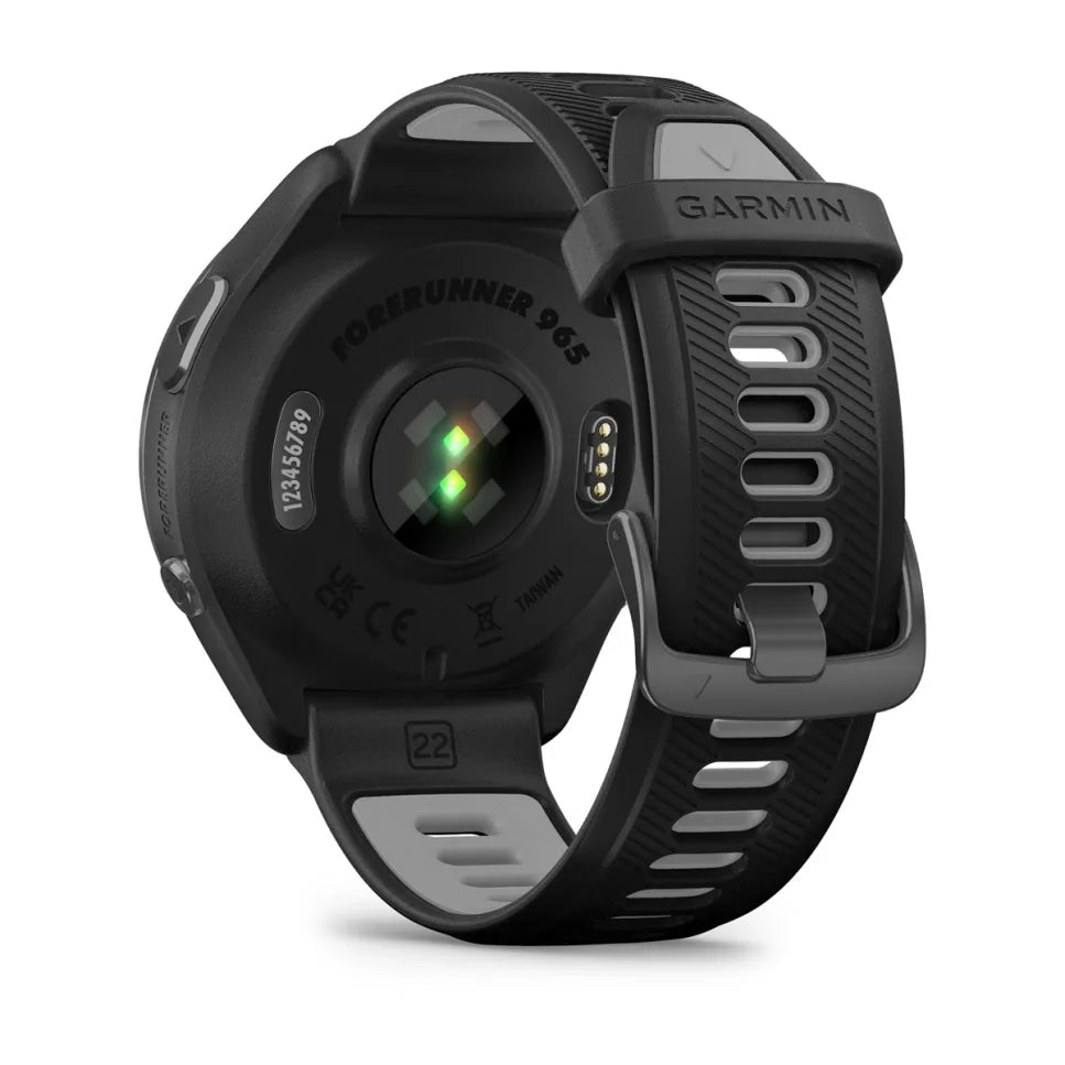 Garmin Forerunner® 965, Schwarz/Carbongrau DLC Titan mit black