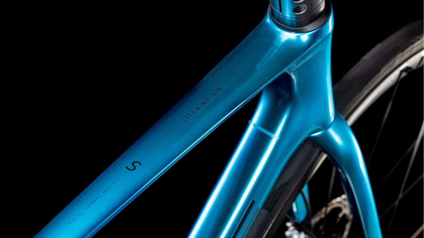 CUBE Litening AIR C:68X SLX chromeblue´n´carbon.