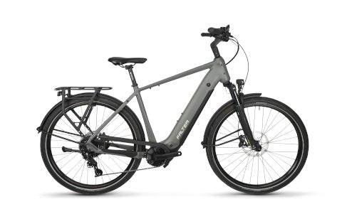 FALTER E 7.0 PLUS 800 E-Bike, 800Wh, Kiox 300, cool grey, Seitenansicht