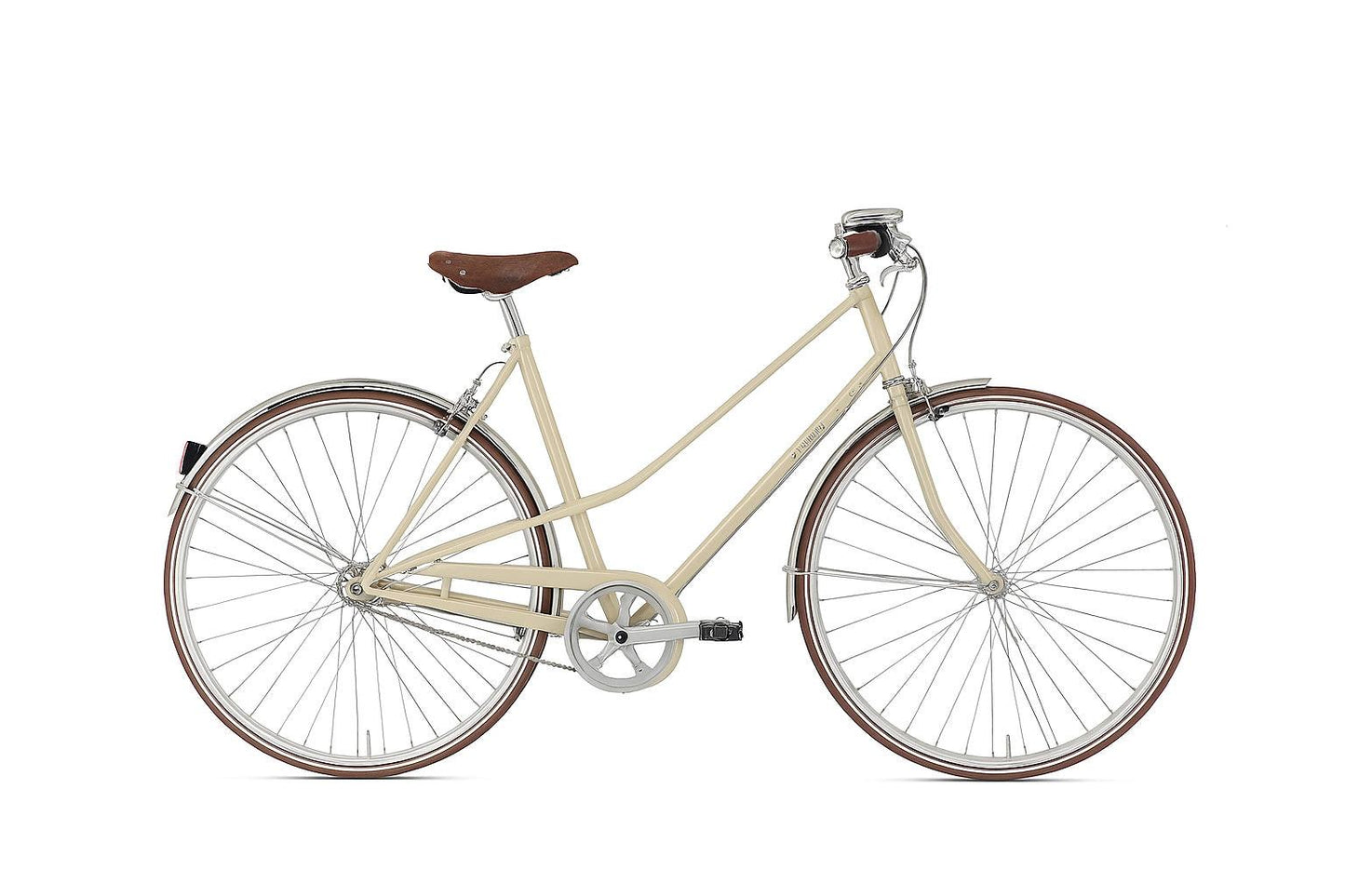 Gazelle Van Stael caramel khaki glänzend.