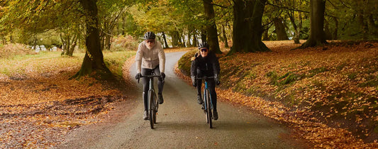 fahrrad im herbst und winter