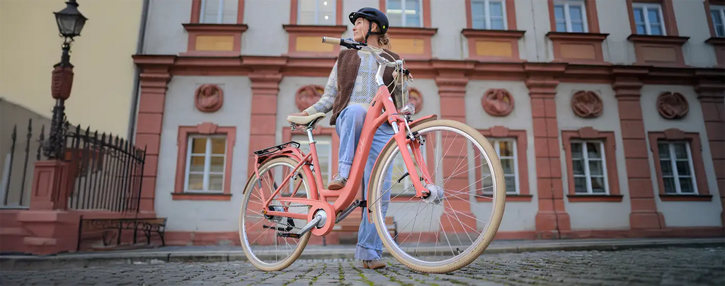 einfaches damenfahrrad Tretwerk Amber Nexus E-Bike Damen 28 Zoll City Pedelec Elektrofahrrad Die kräftige Schiebehilfe (Walk+) Biciclette da Bambini Farbe:Weicher Cordstoff in Beige 080
