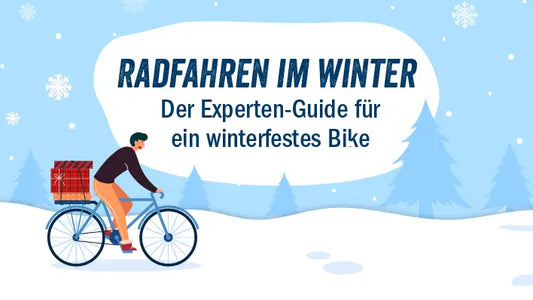 Radfahren im Winter.