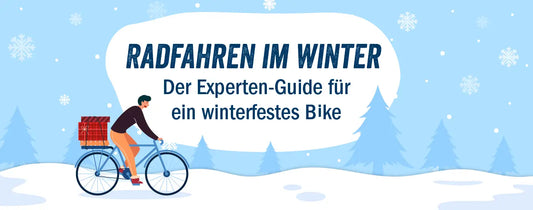 Radfahren im Winter.