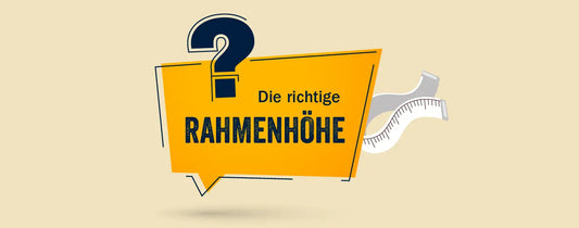 Die richtige Rahmenhöhe.
