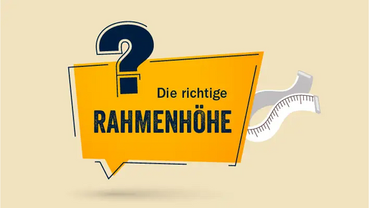 Die richtige Rahmenhöhe.