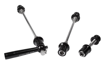 RFR Spannachsen-Set mit Diebstahlschutz (VR/HR/SK) black