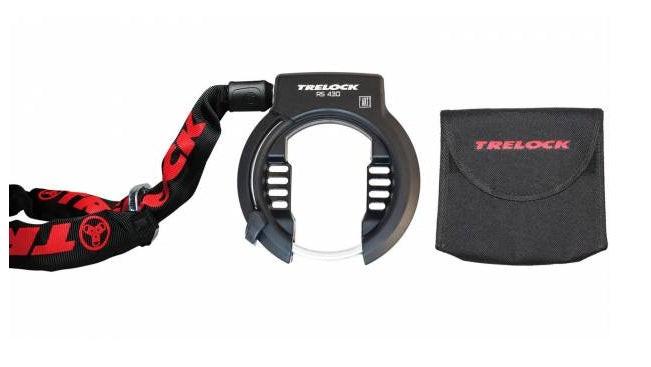 Trelock RS 430 P-O-C AZ + ZR 355 100/6 mit Seitentasche (M black.