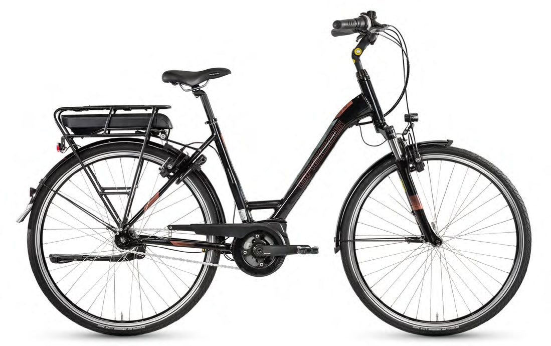 Grecos Eli Urban 10 Bafang 350Wh Deore10 schwarz matt.