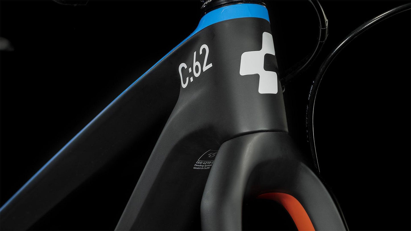 CUBE Elite 240 C:62 Pro carbon´n´blue´n´red.