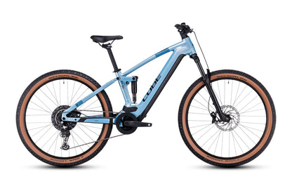 CUBE Stereo Hybrid 120 Pro 625 E-Mountainbike in sagemetallic und black