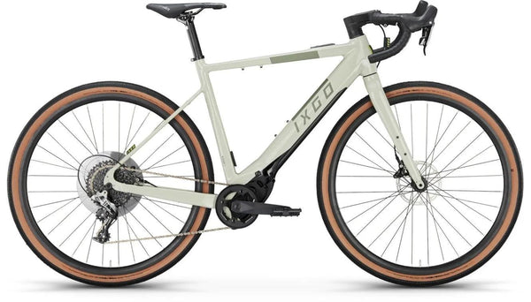 IXGO GX-E THREE frost E-Bike von IXGO in hellem Frost-Beige mit Rennradlenker