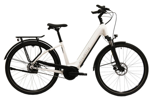 ATLANTA Rückenwind IN 1.0 RT 28er Wave 500W weiß glanz/silber glanz