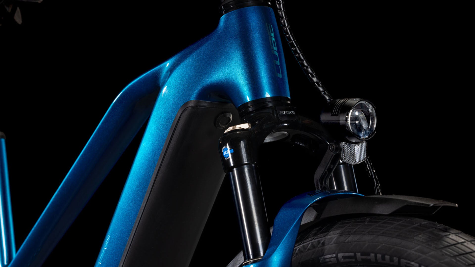 cube fahrrad schwarz blau CUBE Kathmandu Hybrid EX 800 electricblue´n´chrome
