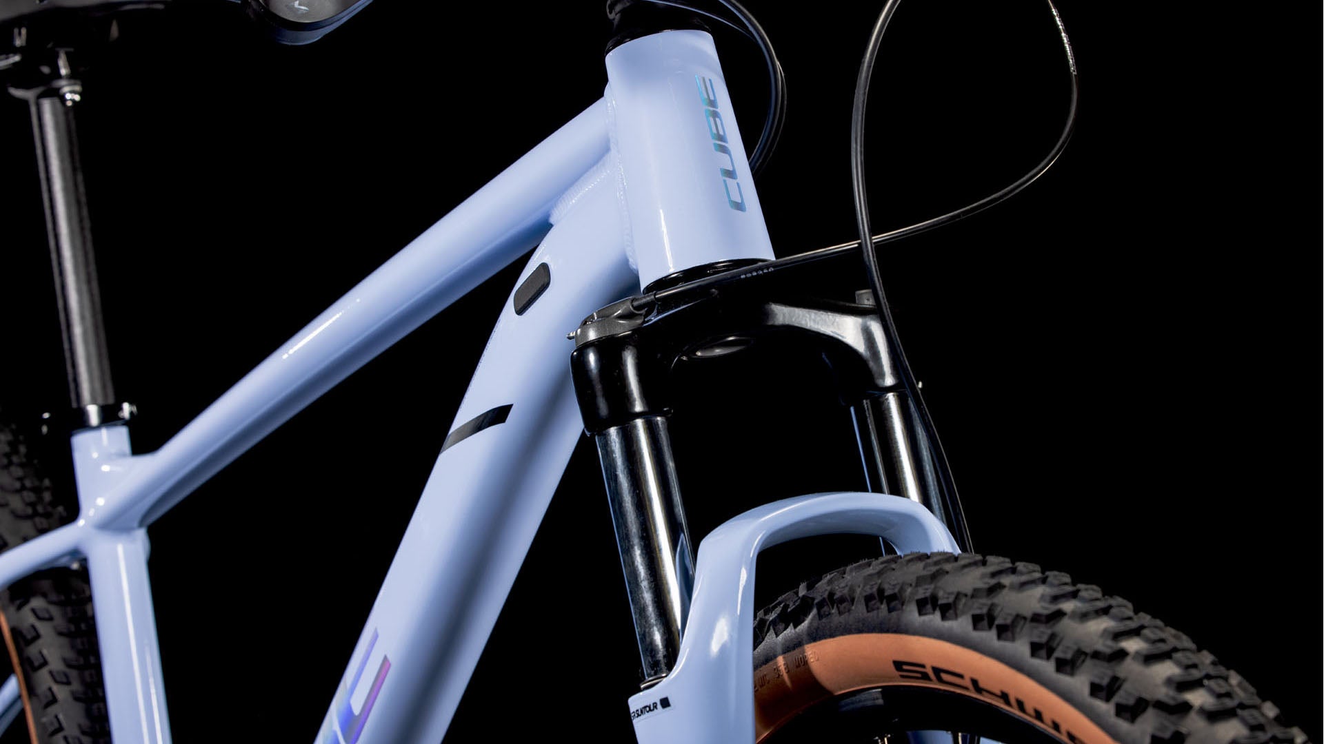 cube mountainbike weiß blau CUBE Aim SLX blueblossom´n´pearl