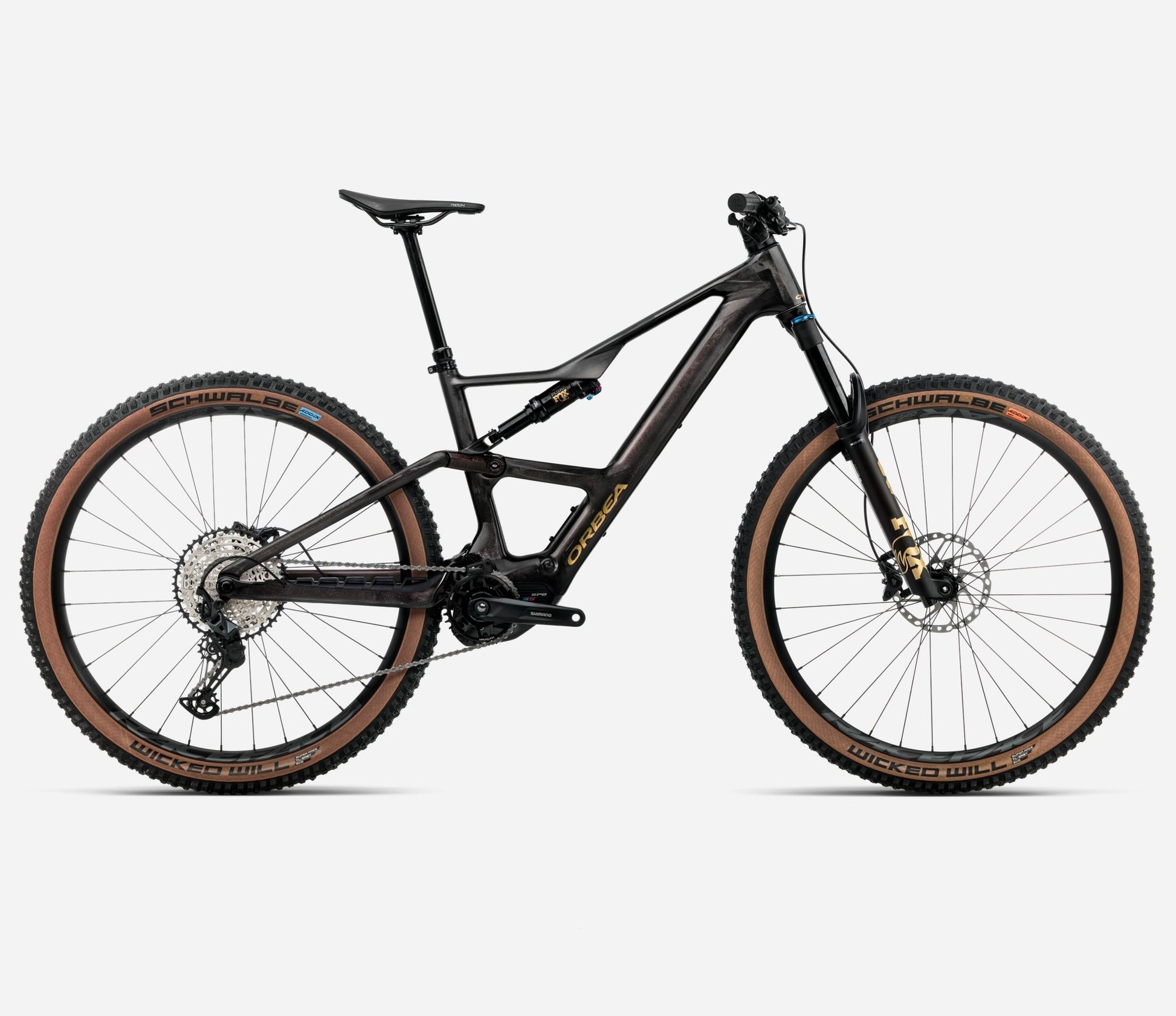 Orbea RISE SL M20 630W Cosmic Carbon View - Golden Sand