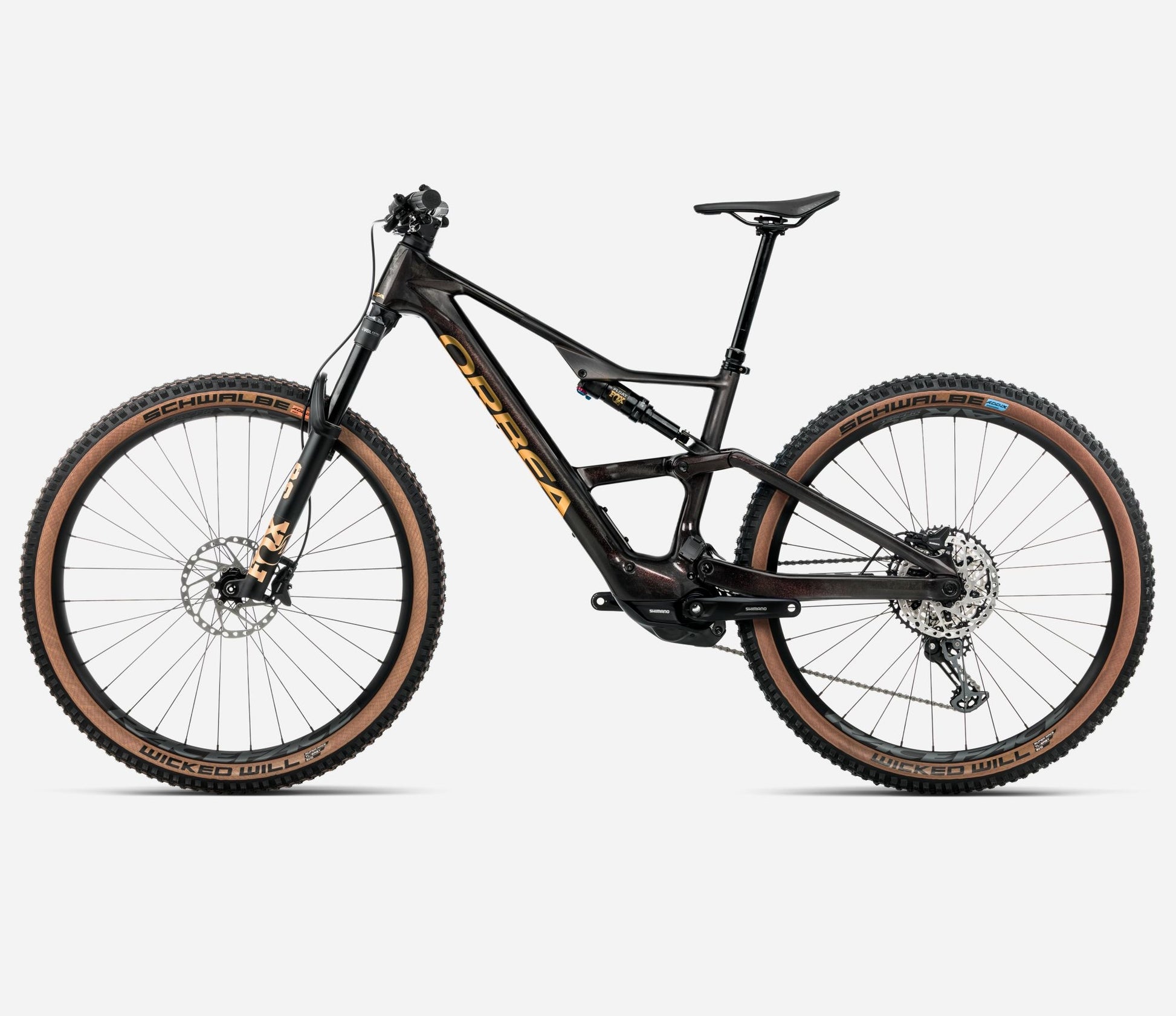 Orbea RISE SL M20 630W Cosmic Carbon View - Golden Sand