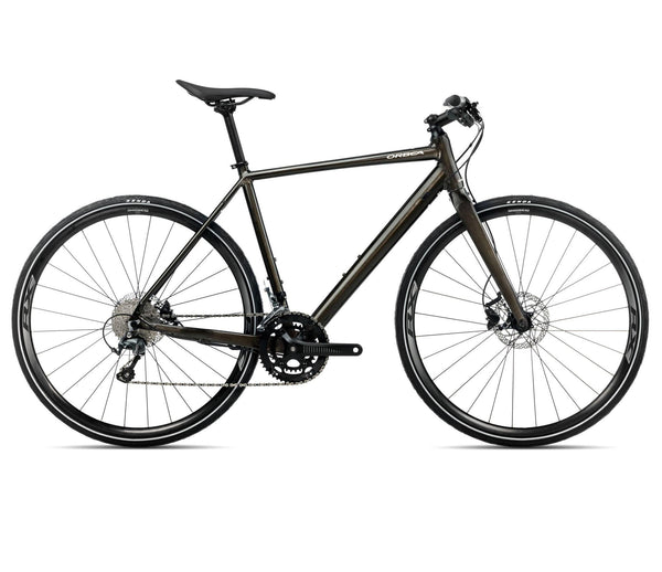 Orbea VECTOR 10 green Urban-Bike, Seitenansicht, grün, mit Flatbar und Scheibenbremsen