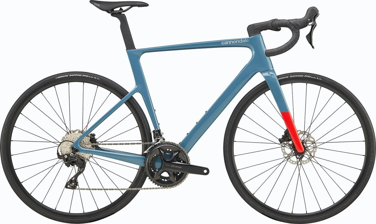 Cannondale SuperSix EVO Crb 4 Rennrad in Storm Cloud mit Carbonrahmen und Scheibenbremsen