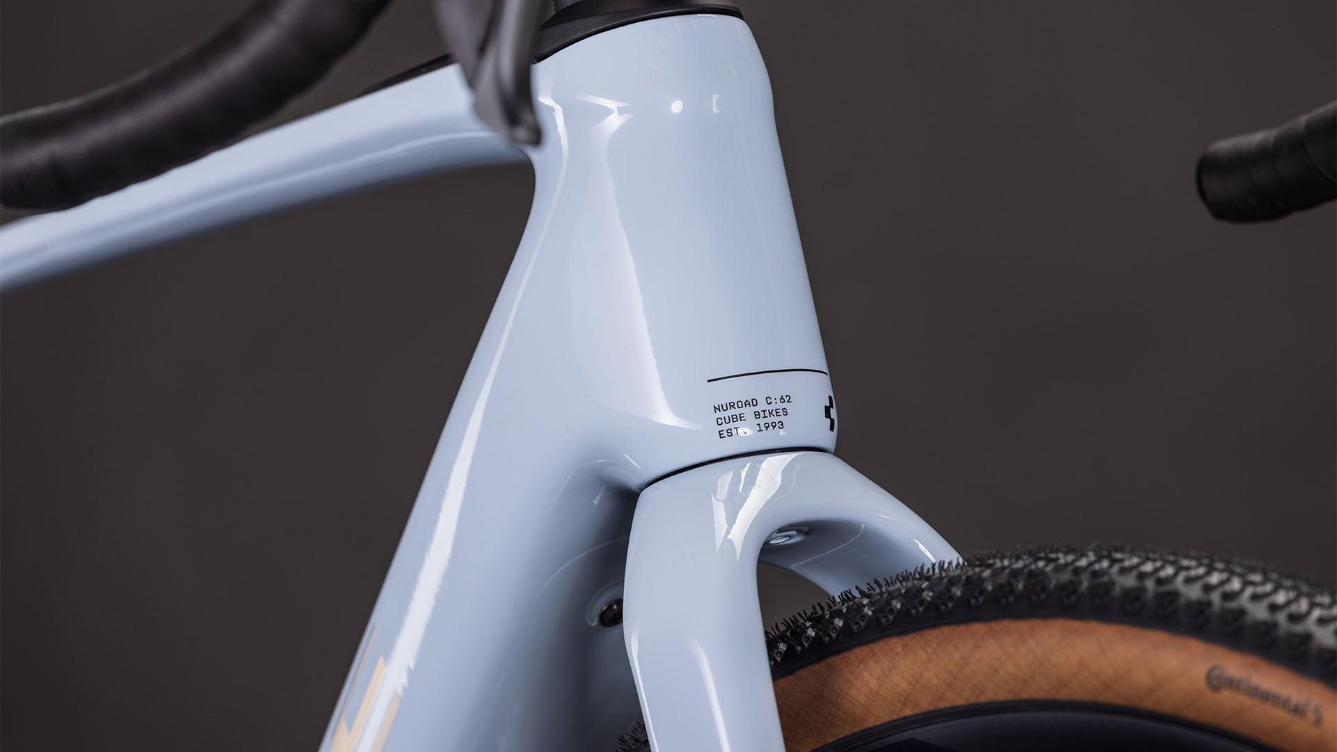 cube fahrrad weiß blau CUBE Nuroad Hybrid C:62 SLX 400X iceblue´n´prism