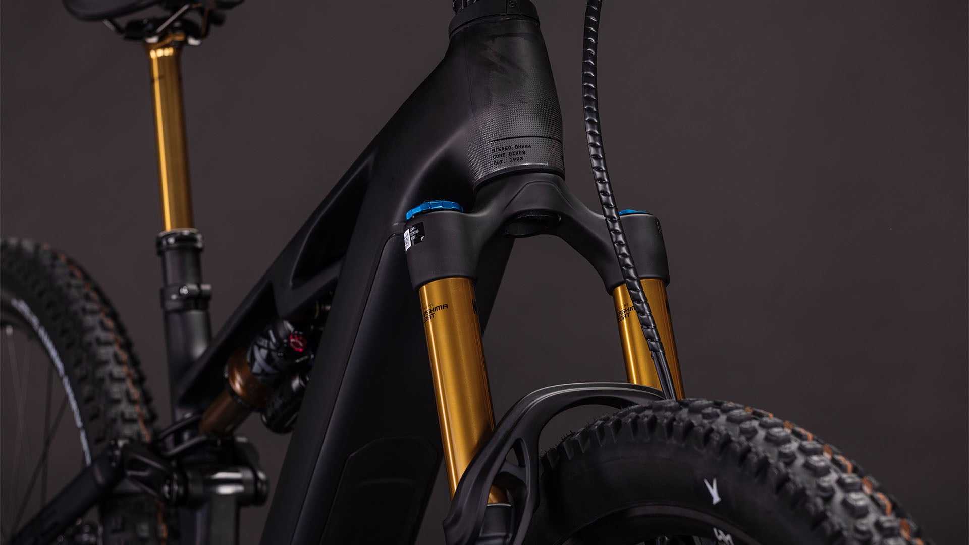 cube mountainbike herren carbon CUBE Stereo Hybrid ONE44 HPC AT 800 carbon´n´gold
