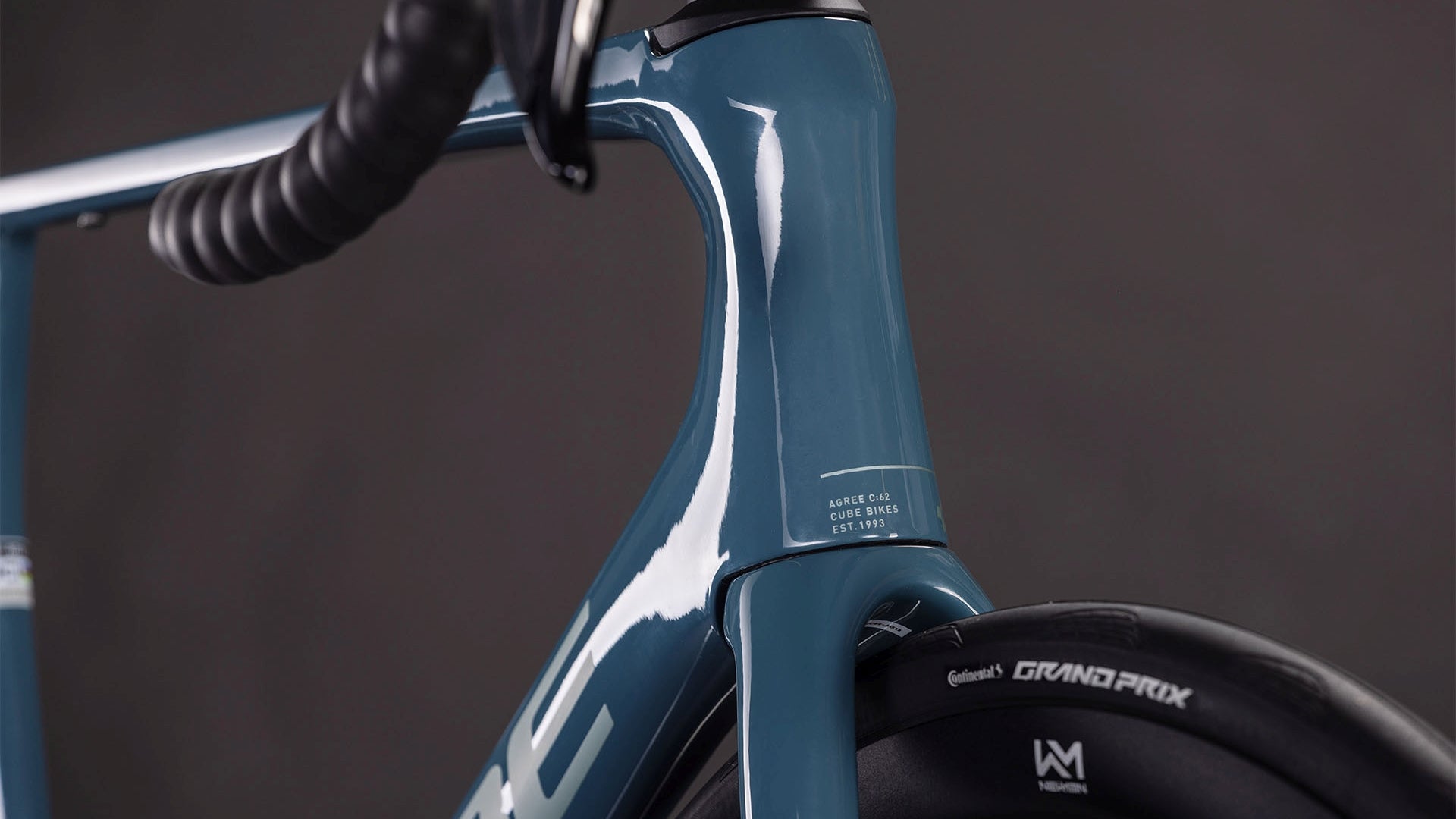 cube fahrrad grau blau CUBE Agree C:62 ONE storm´n´grey