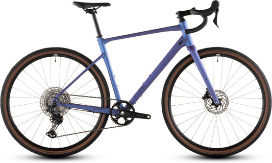 CUBE Nuroad EX Rennrad in blueiris´n´lilac, Seitenansicht ohne Hintergrund