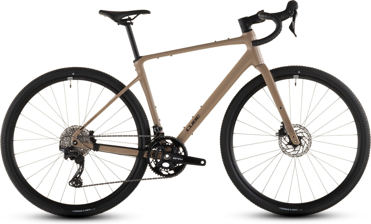 CUBE Nuroad Race cappuccino´n´black Gravelbike mit Rennlenker und Scheibenbremsen