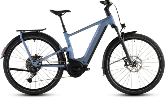 CUBE Kathmandu Hybrid ONE11 HPC Pro 800 E-Trekkingbike in hazeblue'n'blue, Seitenansicht