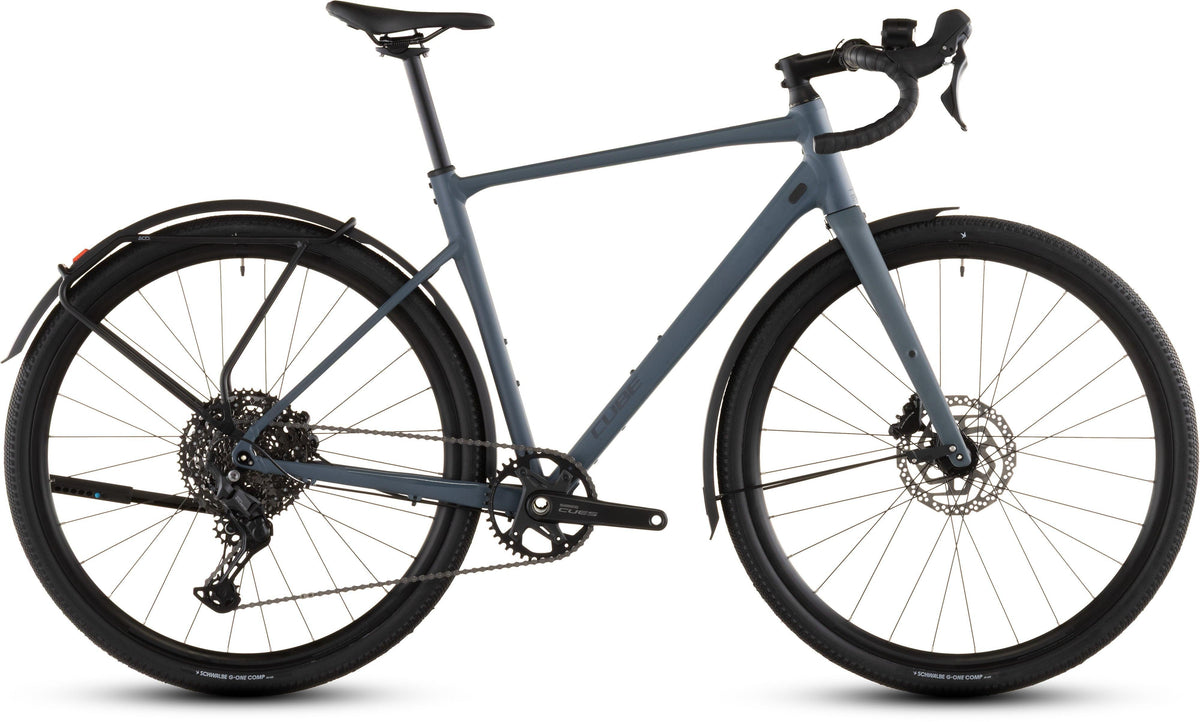 CUBE Nuroad Pro FE Whale’n’Reflex, Gravelbike mit Schutzblechen und Gepäckträger