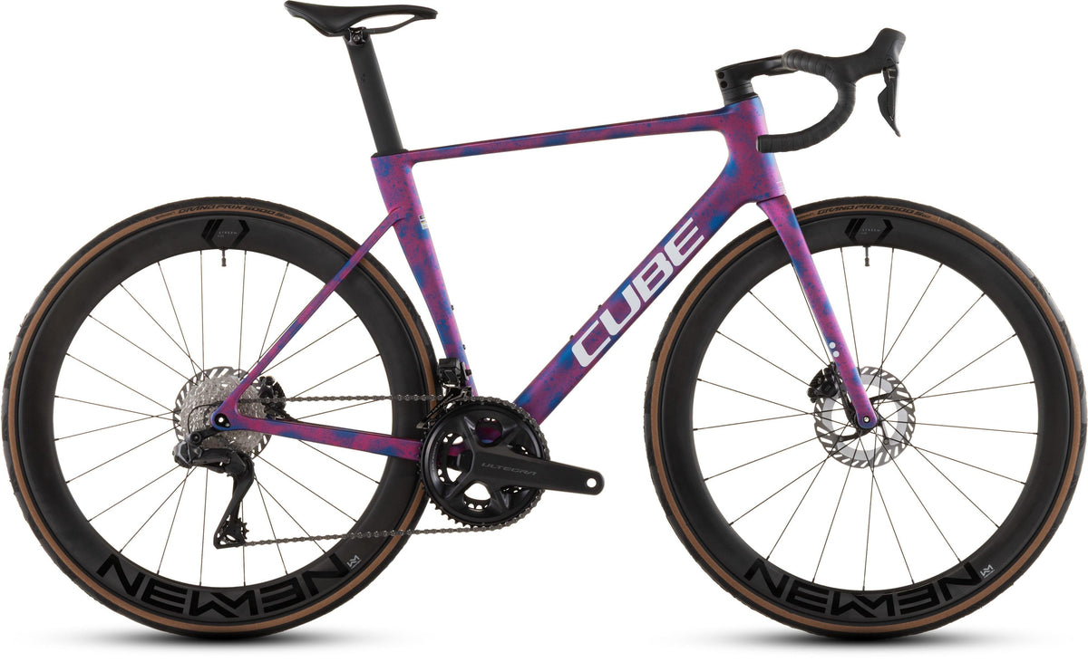 CUBE Litening AIR C:68X Race Rennrad in dazzlepink'n'blue mit Carbonlaufrädern
