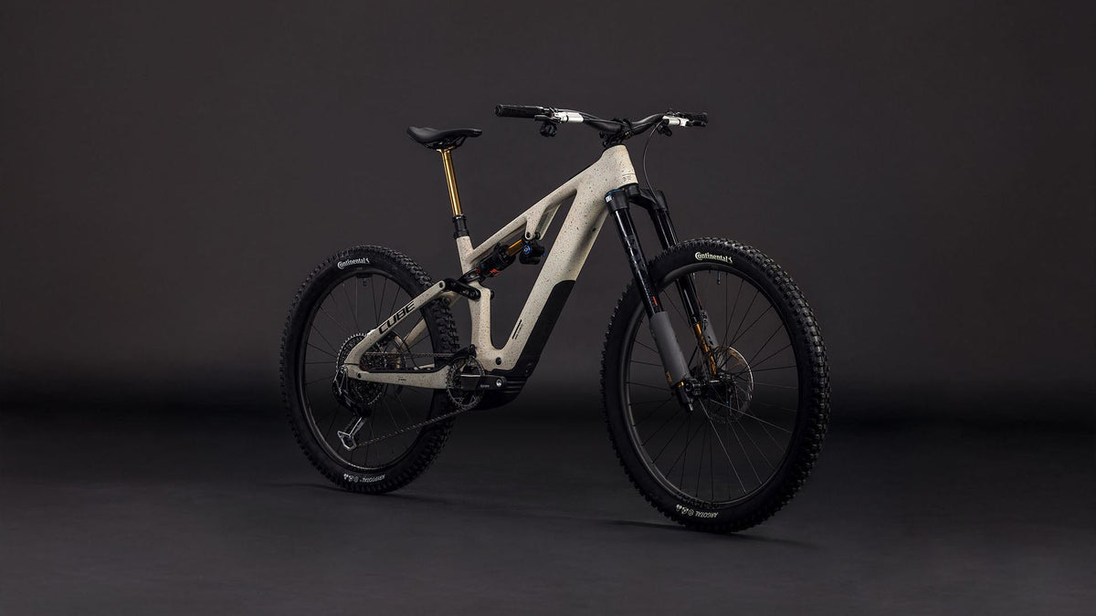 CUBE AMS Hybrid 177 C:62 SUPER TM 600X E-Mountainbike in reedbeigegrit'n'orange