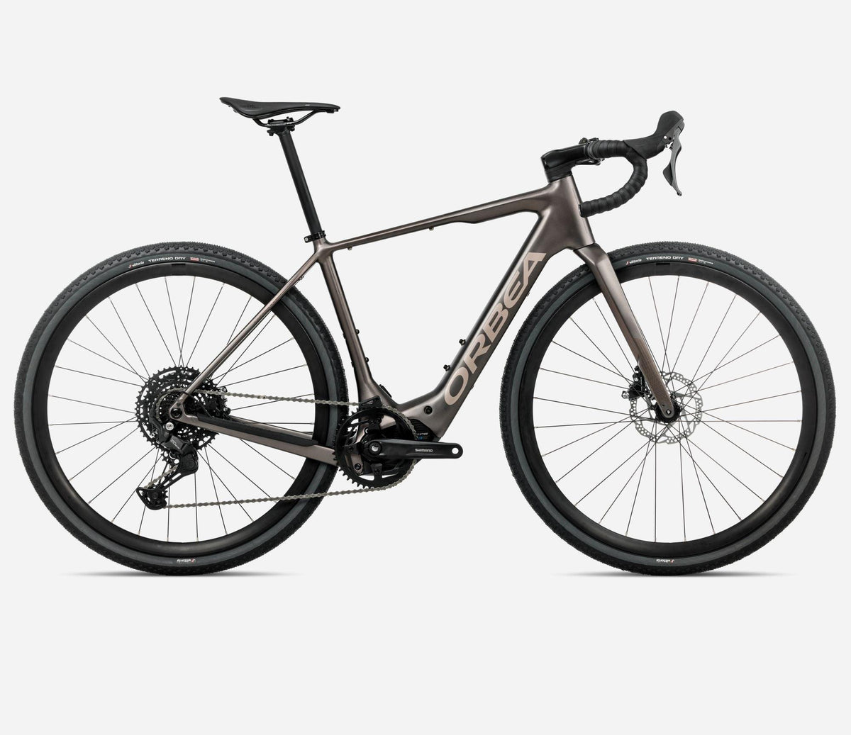 Orbea DENNA H50 Gravelbike in Bronze, Seitenansicht