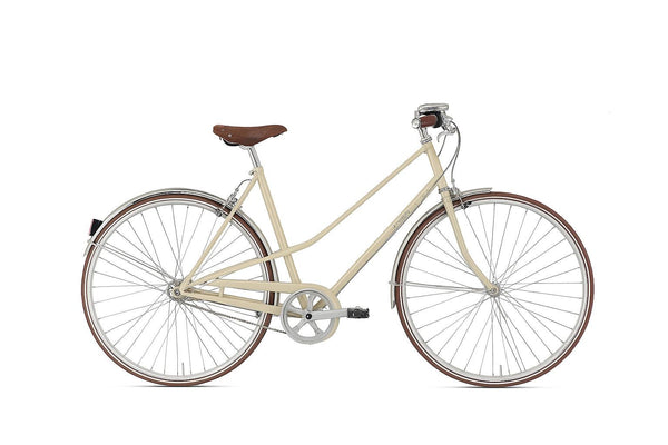 Gazelle Van Stael caramel khaki glänzend.