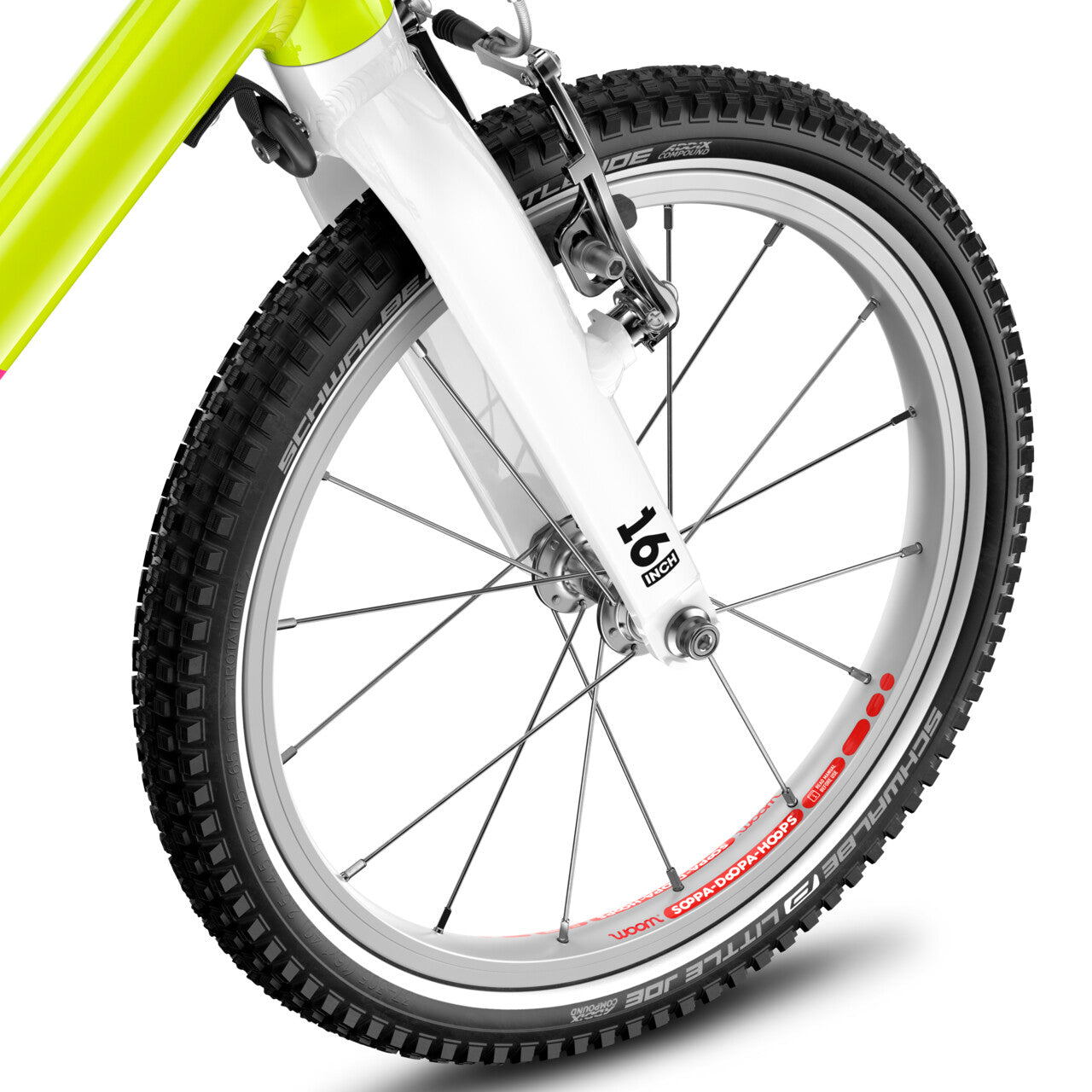 woom GO 3 neon lime.