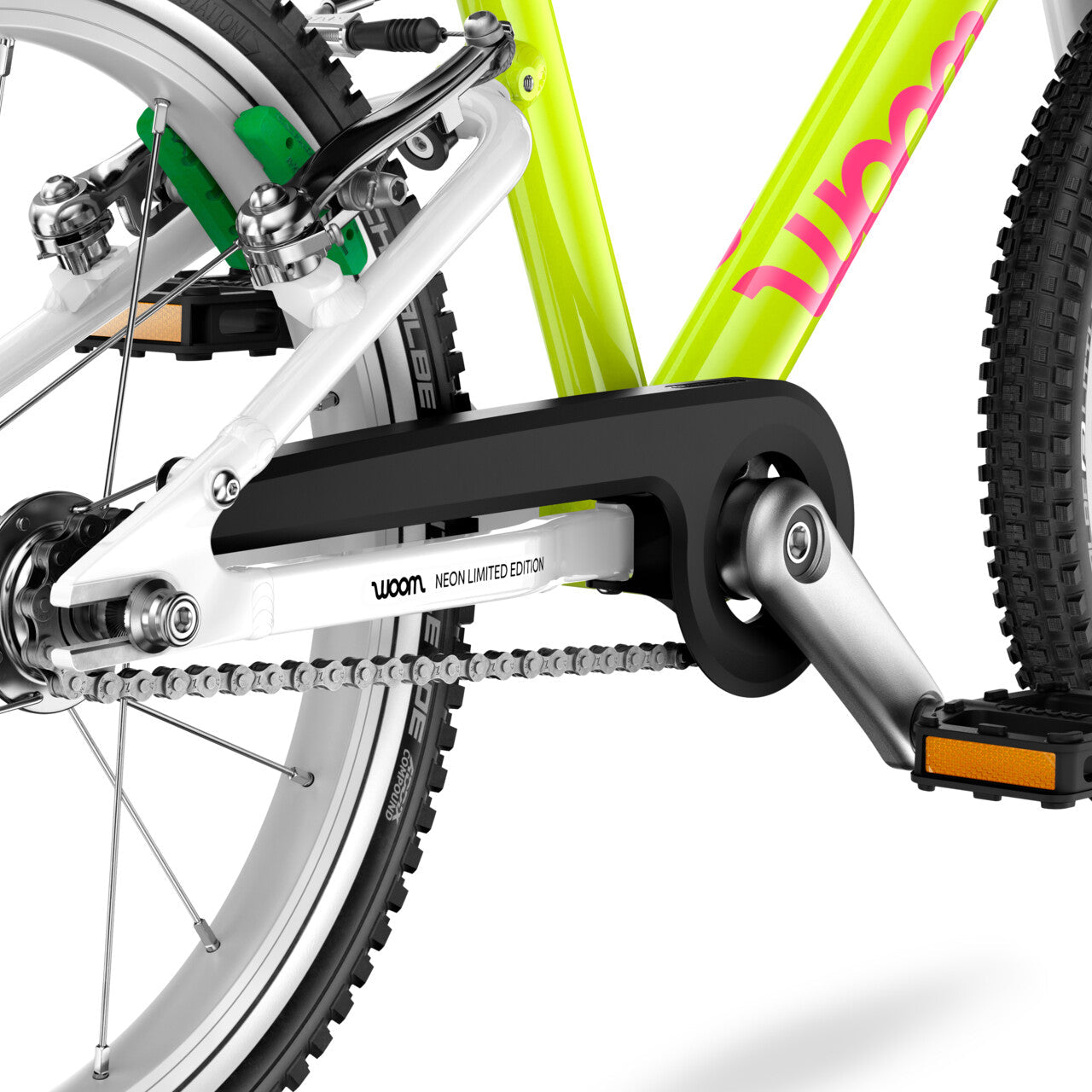 woom GO 3 Automagic neon lime.
