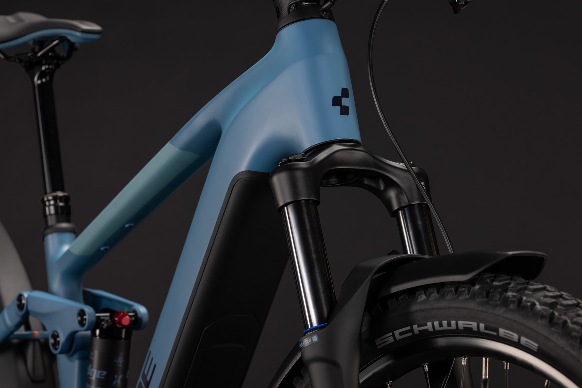 CUBE Stereo Hybrid ONE22 Pro 800 FE in Bluesapphire'n'Blue, E-Mountainbike im Detail