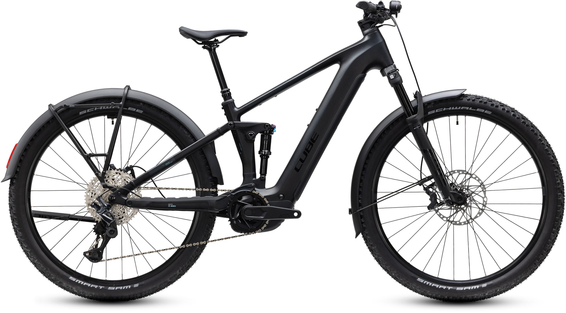 CUBE Stereo Hybrid ONE22 SLX 800 FE in silverdust'n'chrome, E-MTB mit Schutzblechen