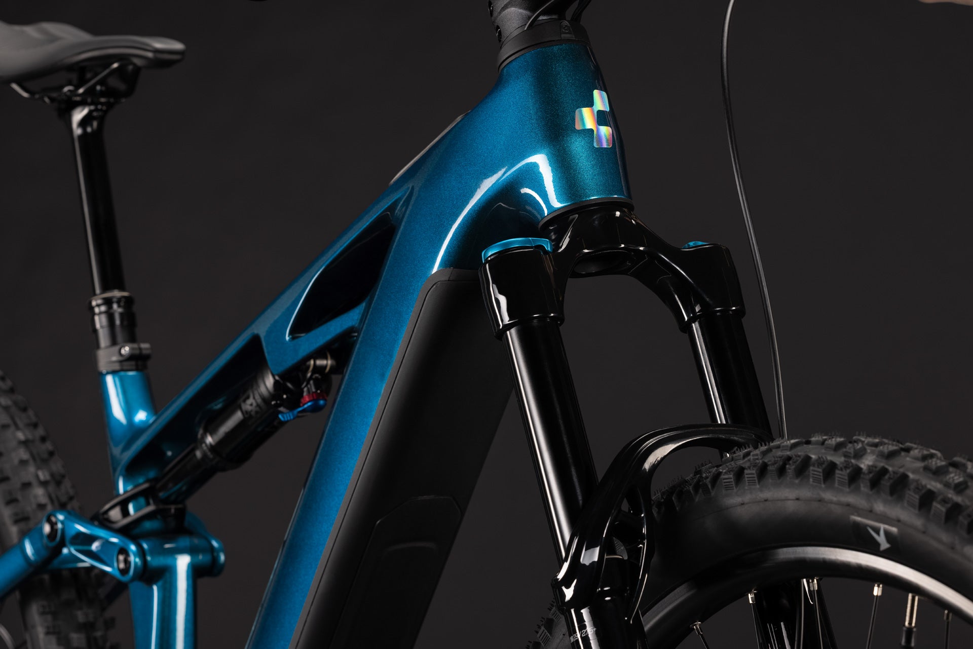 CUBE Stereo Hybrid ONE44 HPC Race 800 in nebula´n´prizm, E-MTB-Rahmen mit Federgabel