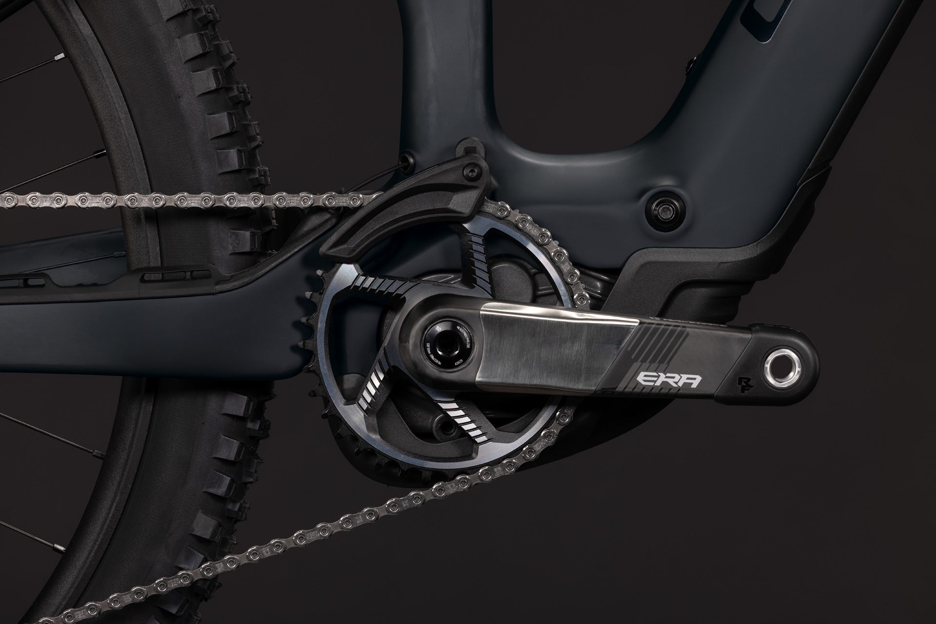 CUBE AMS Hybrid 177 C:62 AT 600X carbon´n´white, Carbonrahmen mit Kurbel und Kettenblatt