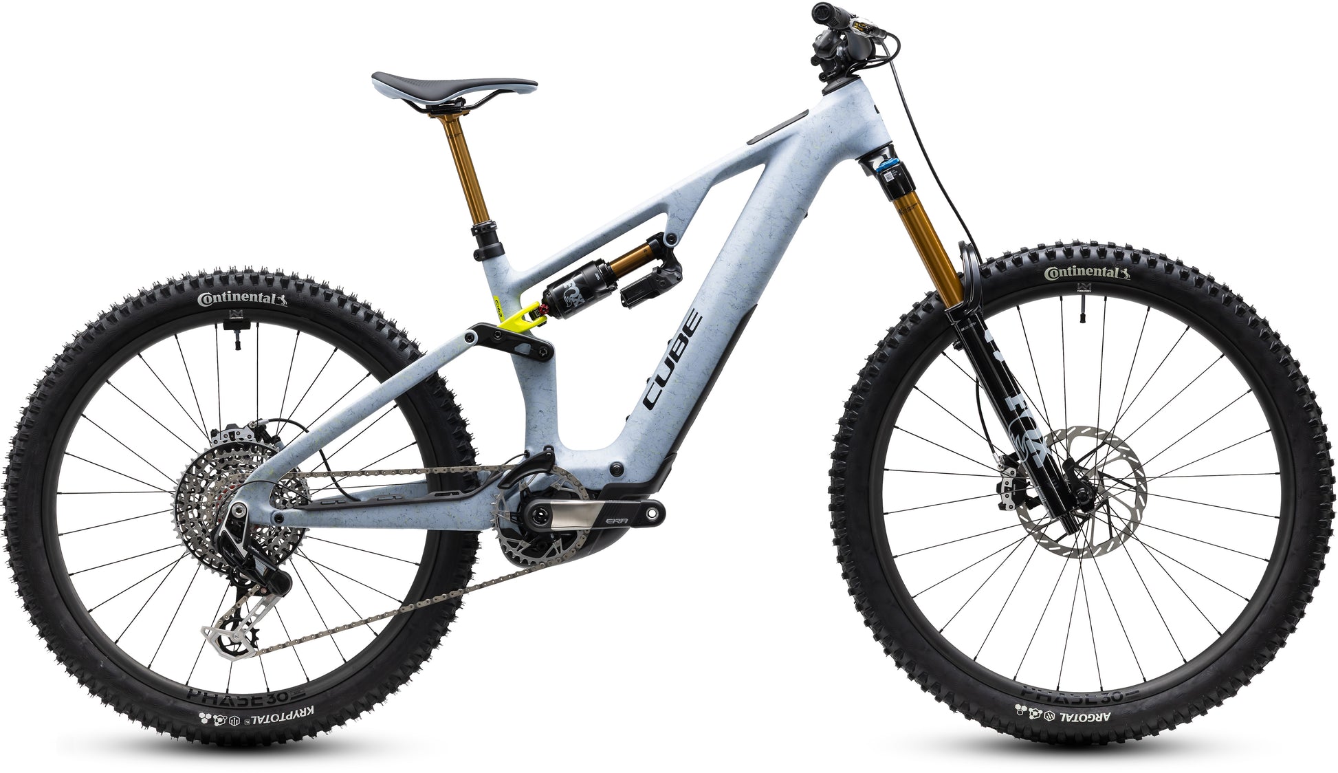 CUBE AMS Hybrid 177 C:62 Super TM 600X E-MTB in artichoke´n´lime, Seitenansicht