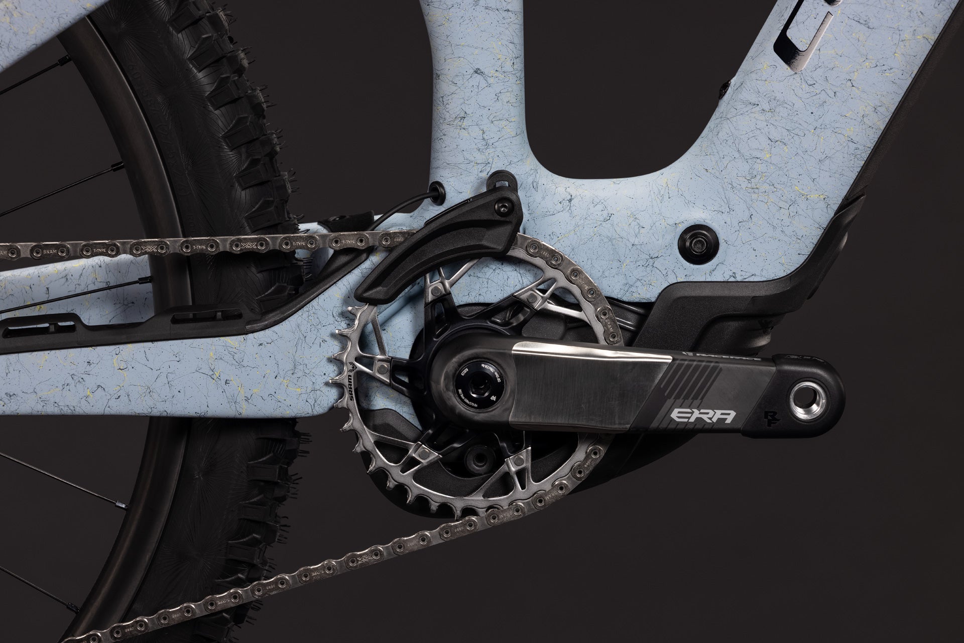 CUBE AMS Hybrid 177 C:62 Super TM 600X artichoke´n´lime, Kurbel und Kettenblatt Detail