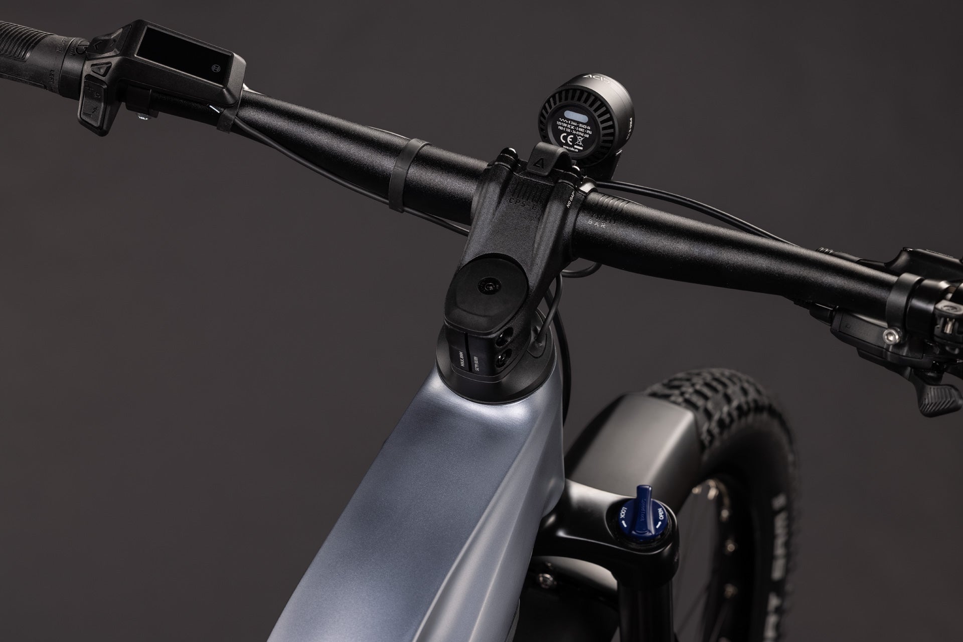 CUBE Reaction Hybrid Performance 720 FE in ashgrey´n´prism, E-Bike im Detailbild