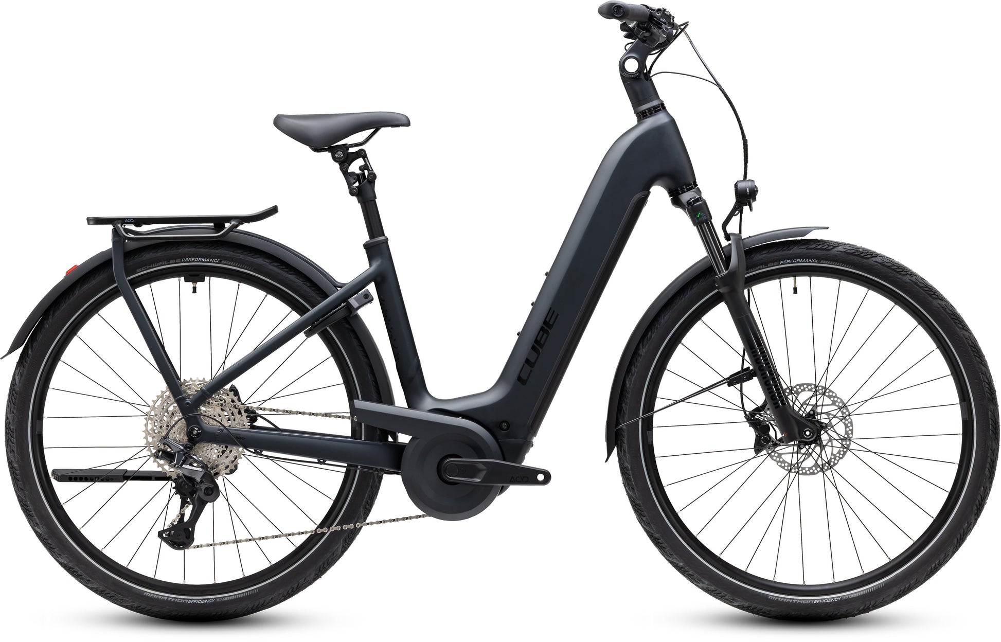 CUBE Kathmandu Hybrid Pro 800 in coal´n´black, E-Bike mit Tiefeinstieg und Gepäckträger