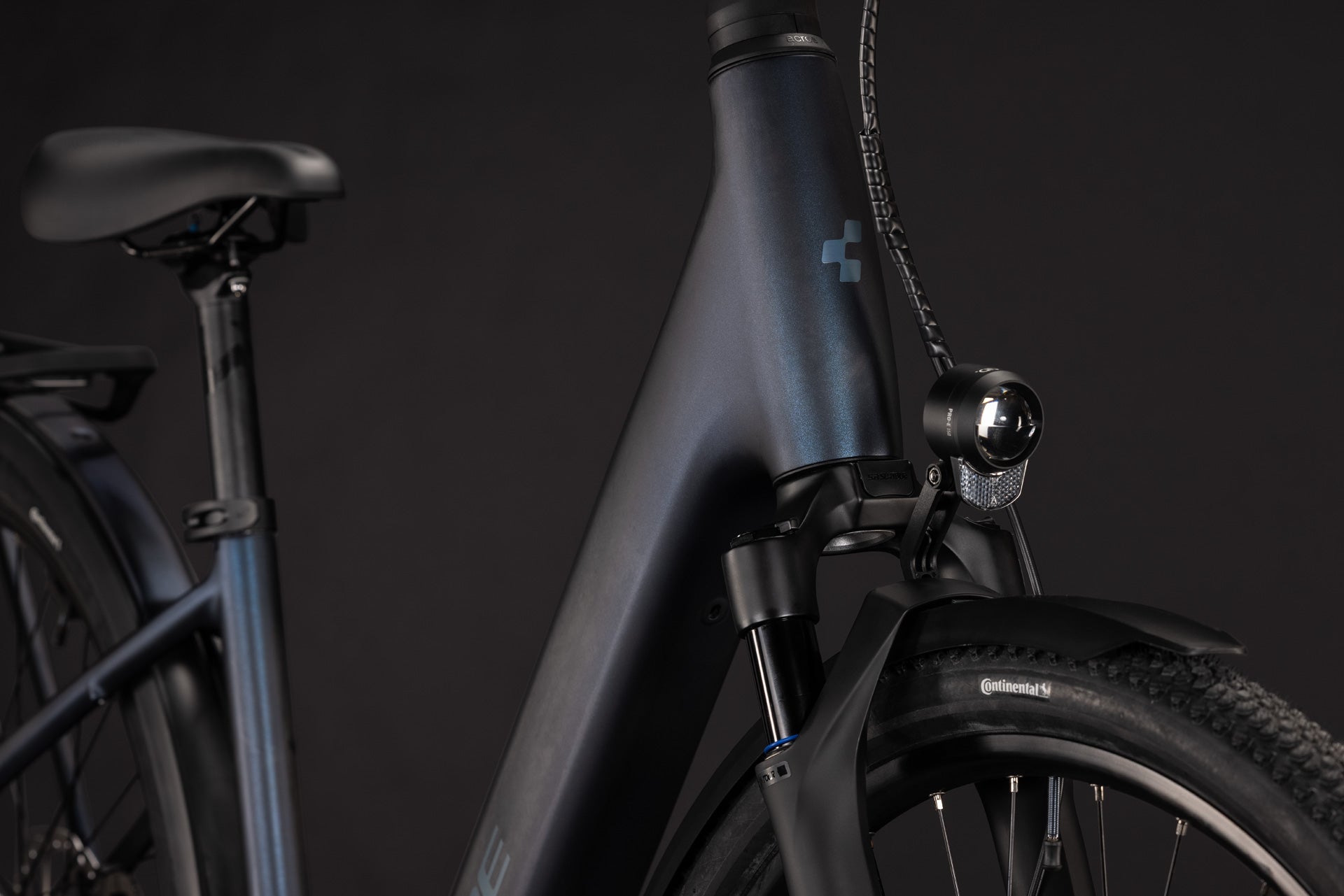CUBE Kathmandu Hybrid C:62 Pro 400X in liquidsteel´n´prizm, Detailansicht des E-Bikes