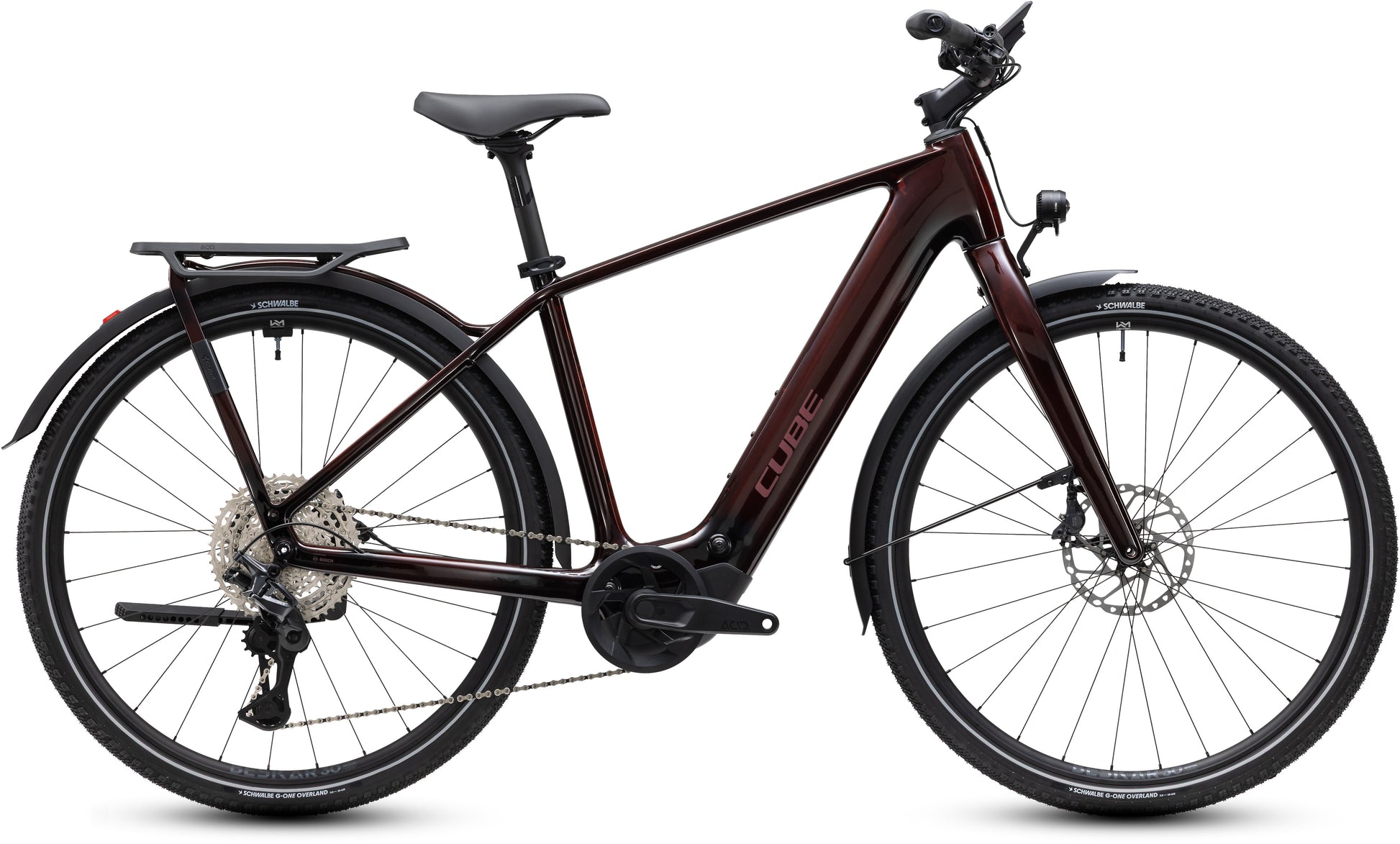 CUBE Kathmandu Hybrid C:62 SLX 400X E-Bike in liquidred'n'red, Seitenansicht