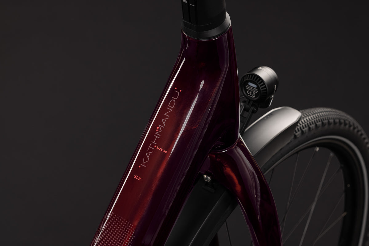 CUBE Kathmandu Hybrid C:62 SLX 400X in liquidred´n´red, Detailansicht des Rahmens